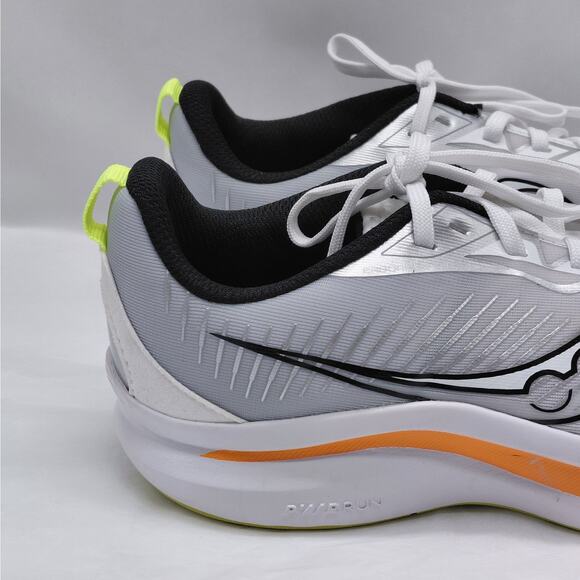 Saucony Womens 7 Endorphin KDZ Running Shoes White Silver Orange Youth 5.5M - Picture 5 of 15